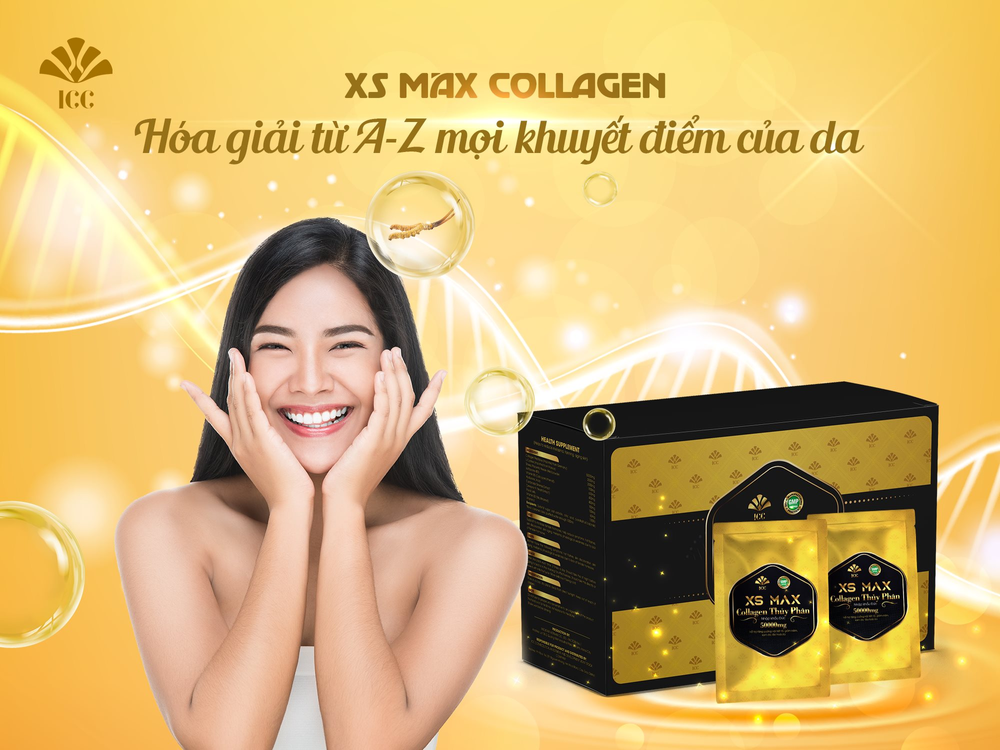 XS MAX Collagen - Hóa giải từ A-Z mọi khuyết điểm của da