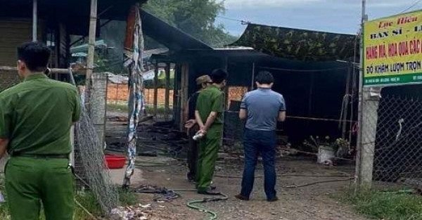 Nghệ An: Cháy ki ốt ở chợ lúc rạng sáng, 1 phụ nữ tử vong