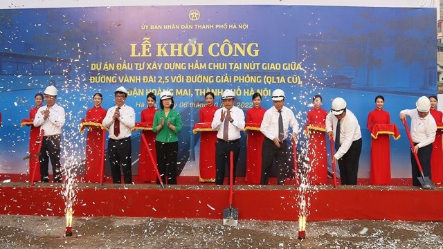 Hà Nội: Khởi công xây dựng hầm chui Vành đai 2,5 với đường Giải Phóng