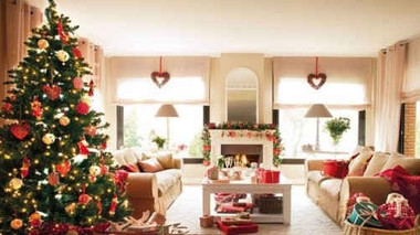 Những phòng khách ngập tràn không khí Giáng sinh
