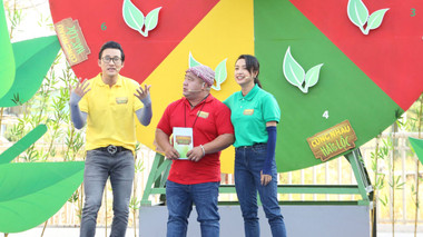 Hiếu Hiền, Hà Trí Quang hợp sức 'ăn hiếp' Lê Bê La tại gameshow truyền hình
