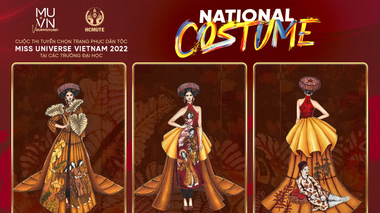 Ngắm trọn vẹn các thiết kế Trang phục dân tộc độc đáo của Hoa hậu Hoàn vũ Việt Nam 2022