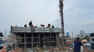 Hà Nội: Cưỡng chế công trình vi phạm tại số 121-123 đường Nguyễn Khang