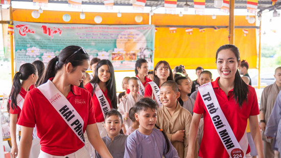 Dàn thí sinh Hoa hậu Thể thao Việt Nam lan tỏa yêu thương qua hoạt động "Người đẹp nhân ái"