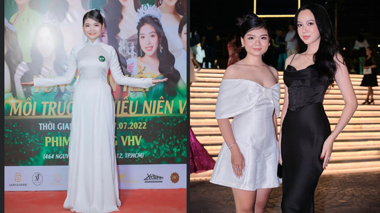 Mẫu teen Văn Nguyễn Vân Khanh đọ sắc bên Top 5 Hoa hậu Việt Nam 2020 Phương Quỳnh